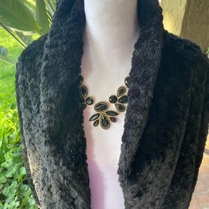 Chic Black Faux Fur Coat